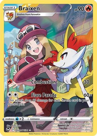 Braixen (TG01/30) [SWSH12 Silver Tempest Trainer Gallery] Holofoil - Ultra Rare