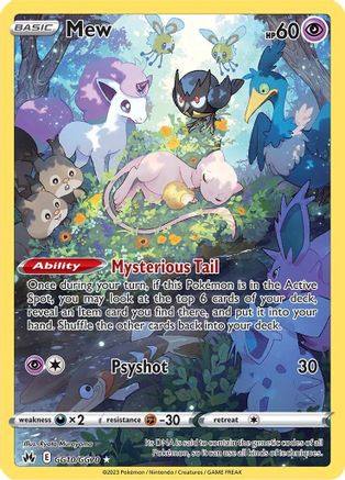 Mew (GG10/70) [SWSH Crown Zenith Galarian Gallery] Holofoil - Ultra Rare
