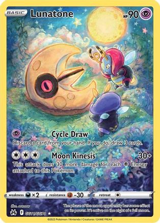 Lunatone (GG11/70) [SWSH Crown Zenith Galarian Gallery] Holofoil - Ultra Rare