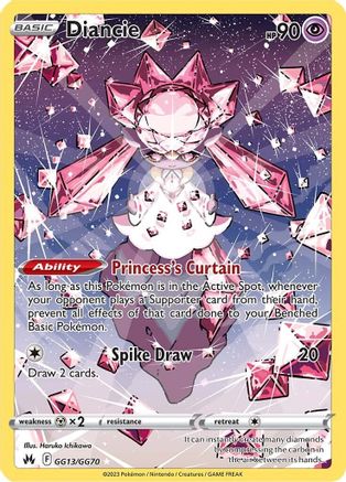 Diancie (GG13/70) [SWSH Crown Zenith Galarian Gallery] Holofoil - Ultra Rare
