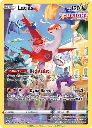 Latias (GG20/70) [SWSH Crown Zenith Galarian Gallery] Holofoil - Ultra Rare