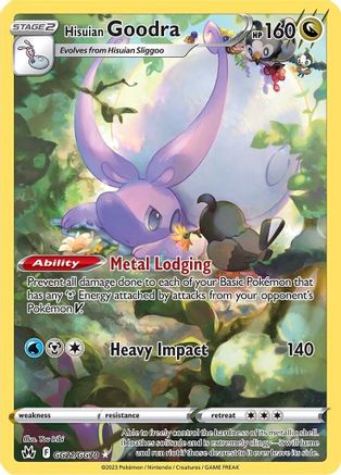 Hisuian Goodra (GG21/70) [SWSH Crown Zenith Galarian Gallery] Holofoil - Ultra Rare