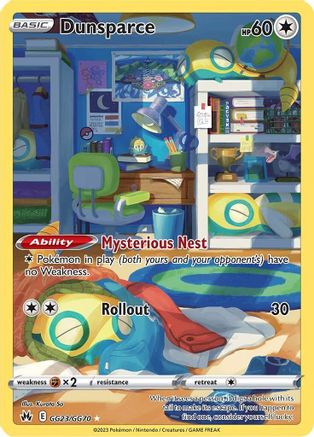 Dunsparce (GG23/70) [SWSH Crown Zenith Galarian Gallery] Holofoil - Ultra Rare