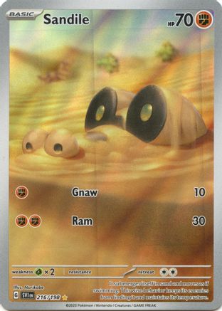 Sandile (216/198) [SV01 Scarlet & Violet Base Set] Holofoil - Illustration Rare