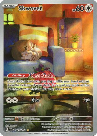 Skwovet (222/198) [SV01 Scarlet & Violet Base Set] Holofoil - Illustration Rare