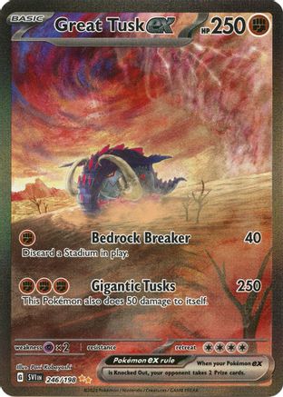 Great Tusk ex (246/198) [SV01 Scarlet & Violet Base Set] Holofoil - Special Illustration Rare