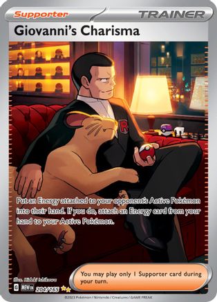 Giovanni's Charisma (204/165) [SV Scarlet & Violet 151] Holofoil - Special Illustration Rare
