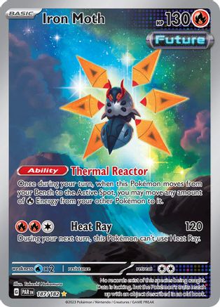 Iron Moth (187/182) [SV04 Paradox Rift] Holofoil - Illustration Rare