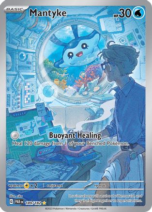 Mantyke (189/182) [SV04 Paradox Rift] Holofoil - Illustration Rare