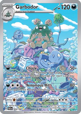 Garbodor (204/182) [SV04 Paradox Rift] Holofoil - Illustration Rare