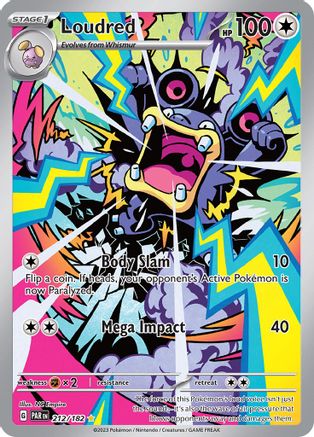Loudred (212/182) [SV04 Paradox Rift] Holofoil - Illustration Rare