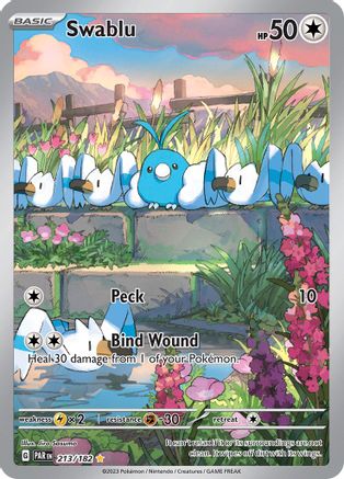 Swablu (213/182) [SV04 Paradox Rift] Holofoil - Illustration Rare