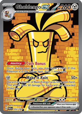 Gholdengo ex (252/182) [SV04 Paradox Rift] Holofoil - Special Illustration Rare
