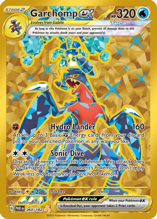 Garchomp ex (260/182) [SV04 Paradox Rift] Holofoil - Hyper Rare
