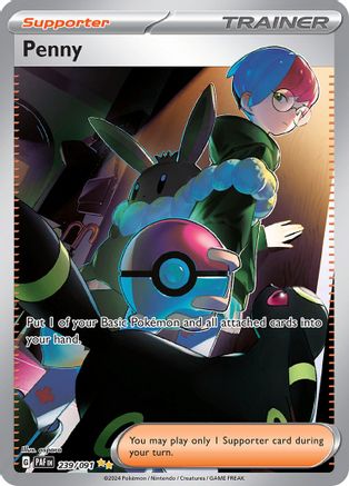 Penny (239) [SV Paldean Fates] Holofoil - Special Illustration Rare
