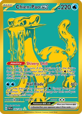 Chien-Pao ex (242) [SV Paldean Fates] Holofoil - Hyper Rare