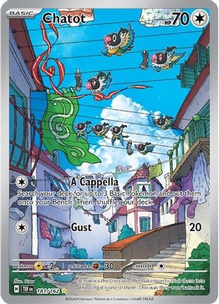Chatot (181/162) [SV05 Temporal Forces] Holofoil - Illustration Rare