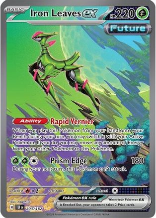 Iron Leaves ex (203/162) [SV05 Temporal Forces] Holofoil - Special Illustration Rare