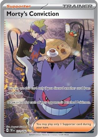 Morty's Conviction (211/162) [SV05 Temporal Forces] Holofoil - Special Illustration Rare
