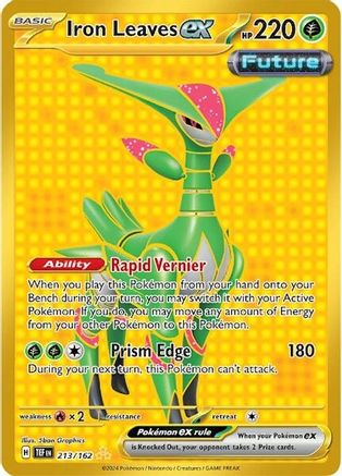 Iron Leaves ex (213/162) [SV05 Temporal Forces] Holofoil - Hyper Rare