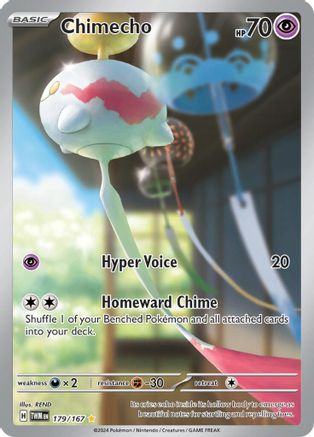 Chimecho (179/167) [SV06 Twilight Masquerade] Holofoil - Illustration Rare