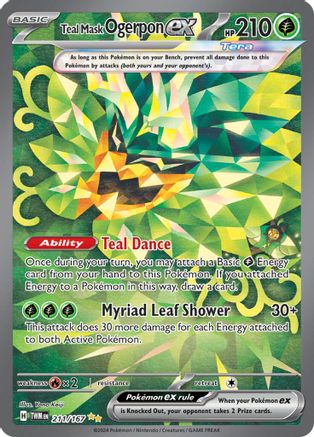 Teal Mask Ogerpon ex (211/167) [SV06 Twilight Masquerade] Holofoil - Special Illustration Rare