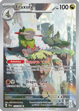 Fraxure (077/064) [SV Shrouded Fable] Holofoil - Illustration Rare