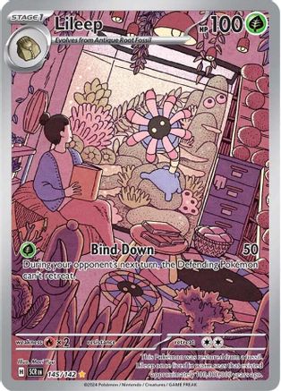 Lileep (145/142) [SV07 Stellar Crown] Holofoil - Illustration Rare