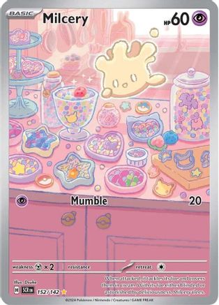 Milcery (152/142) [SV07 Stellar Crown] Holofoil - Illustration Rare