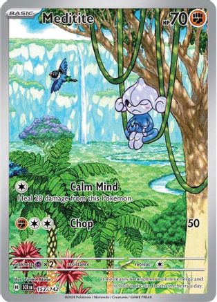 Meditite (153/142) [SV07 Stellar Crown] Holofoil - Illustration Rare