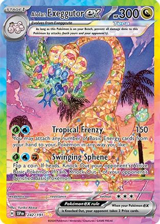 Alolan Exeggutor ex (242/191) [SV08 Surging Sparks] Holofoil - Special Illustration Rare