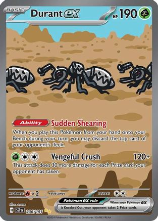 Durant ex (236/191) [SV08 Surging Sparks] Holofoil - Special Illustration Rare