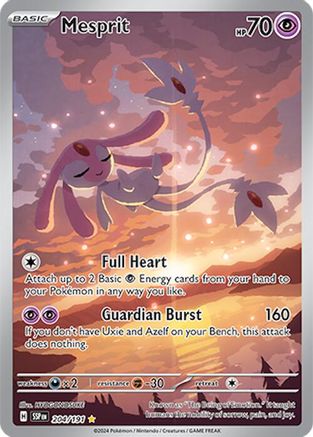 Mesprit (204/191) [SV08 Surging Sparks] Holofoil - Illustration Rare
