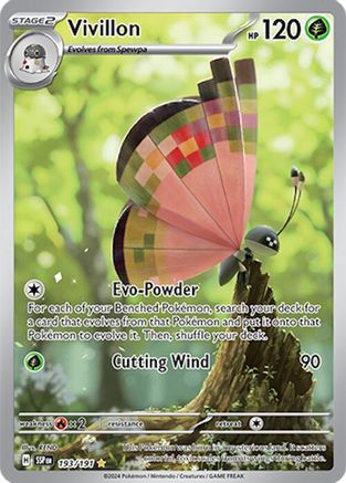 Vivillon (193/191) [SV08 Surging Sparks] Holofoil - Illustration Rare