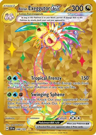 Alolan Exeggutor ex (248/191) [SV08 Surging Sparks] Holofoil - Hyper Rare