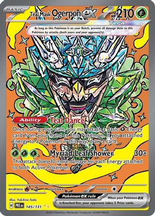 Teal Mask Ogerpon ex (145/131) [SV Prismatic Evolutions] Holofoil - Special Illustration Rare