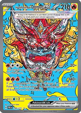 Hearthflame Mask Ogerpon ex (148/131) [SV Prismatic Evolutions] Holofoil - Special Illustration Rare
