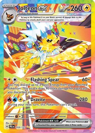 Jolteon ex (153/131) [SV Prismatic Evolutions] Holofoil - Special Illustration Rare