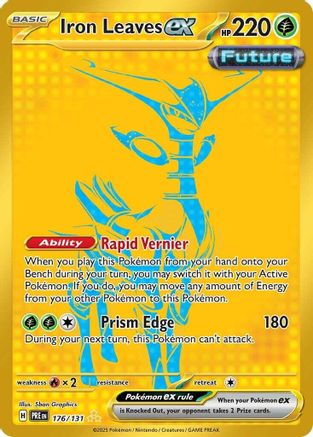 Iron Leaves ex (176) [SV Prismatic Evolutions] Holofoil - Hyper Rare