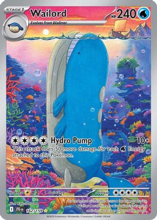 Wailord (162/159) [SV09 Journey Together] Holofoil - Illustration Rare