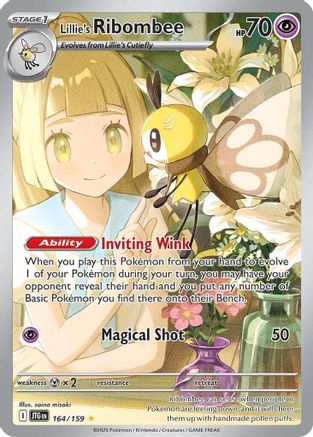 Lillie's Ribombee (164/159) [SV09 Journey Together] Holofoil - Illustration Rare