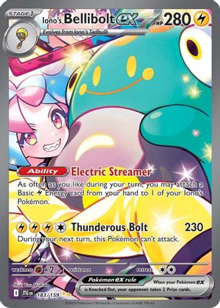 Iono's Bellibolt ex (183/159) [SV09 Journey Together] Holofoil - Special Illustration Rare