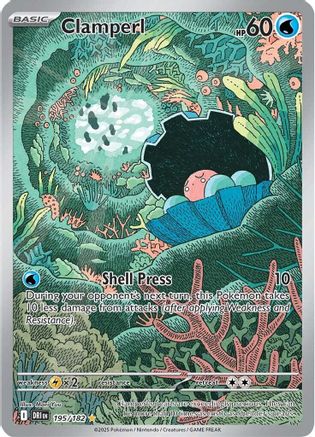 Clamperl (195/182) [SV10 Destined Rivals] Holofoil - Illustration Rare