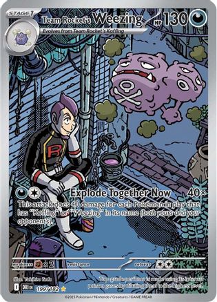 Team Rocket's Weezing (199/182) [SV10 Destined Rivals] Holofoil - Illustration Rare