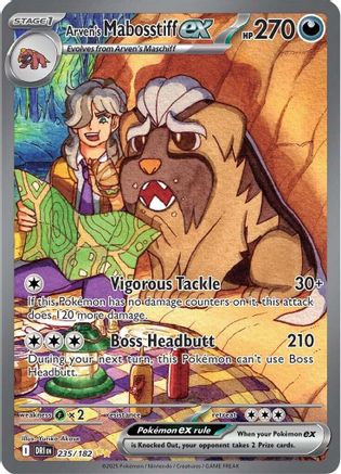 Arven's Mabosstiff ex (235/182) [SV10 Destined Rivals] Holofoil - Special Illustration Rare