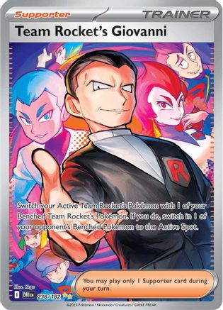 Team Rocket's Giovanni (238/182) [SV10 Destined Rivals] Holofoil - Special Illustration Rare