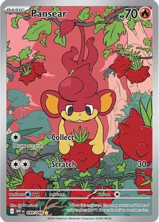 Pansear (099/086) [SV White Flare] Holofoil - Illustration Rare