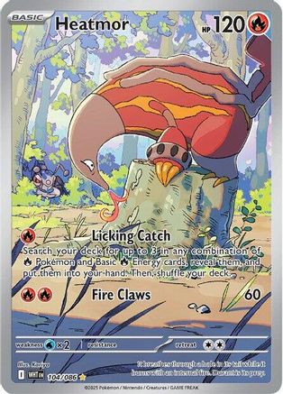 Heatmor (104/086) [SV White Flare] Holofoil - Illustration Rare