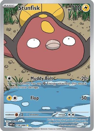 Stunfisk (118/086) [SV White Flare] Holofoil - Illustration Rare