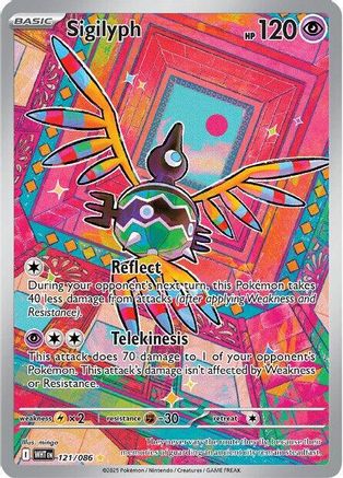Sigilyph (121/086) [SV White Flare] Holofoil - Illustration Rare